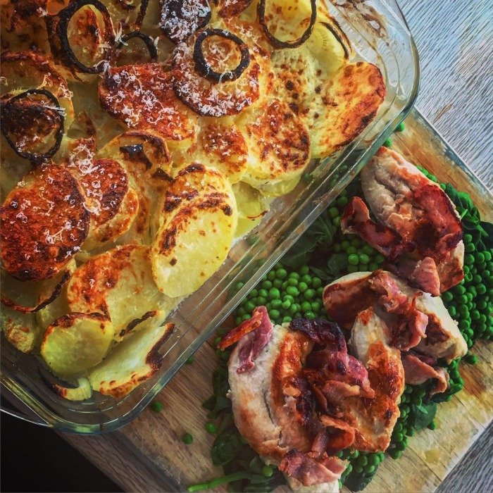 Brokkoli-Blumenkohl-Gratin